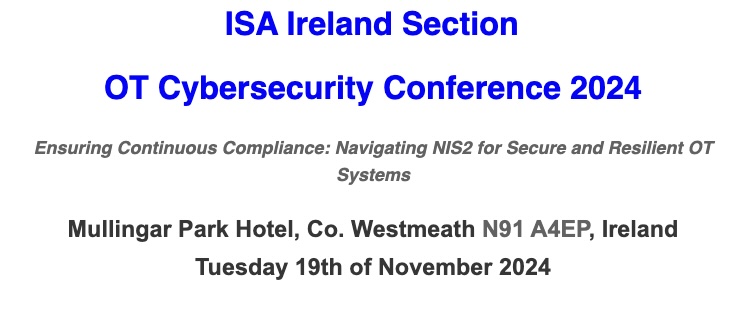 ISA Ireland-CyberIreland Conf 2024